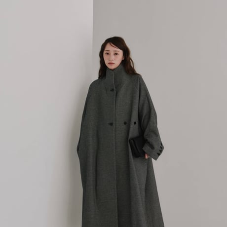 【Halla】tweed long coat※納期9中～10中