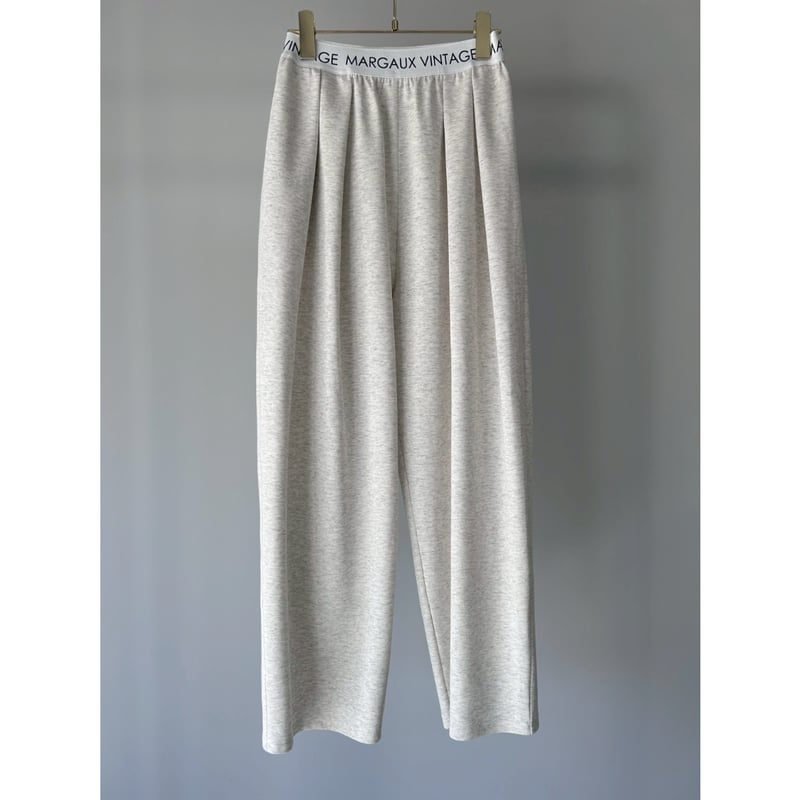 MARGAUX VINTAGE】ロゴウエストゴムタックパンツ | selectshop ku