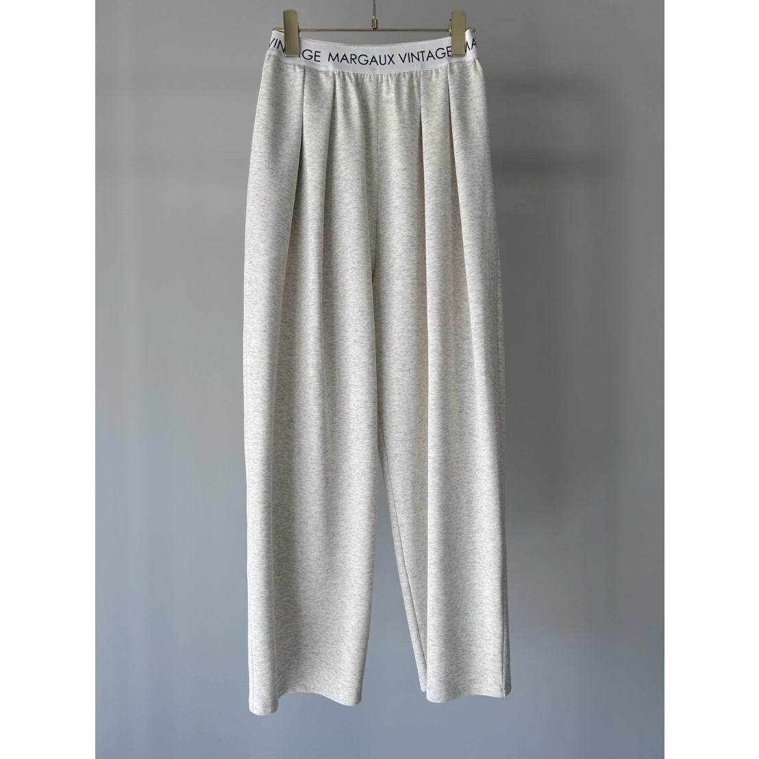 MARGAUX VINTAGE】ロゴウエストゴムタックパンツ | selectshop