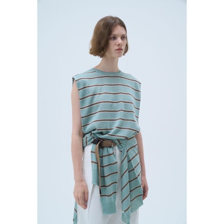 【Boutique Ordinary】Striped Sleeveless Top
