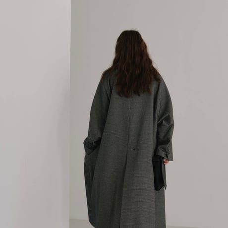 【Halla】tweed long coat※納期9中～10中