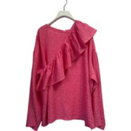 【CHIGNON】ﾌﾘﾙ衿付きSH　納期：12月中旬～1月中旬