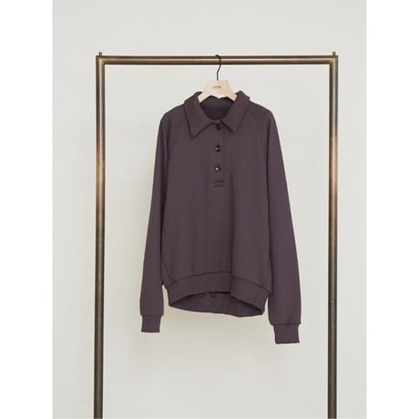 【YENN】POLO COLLAR SWEATSHIRT