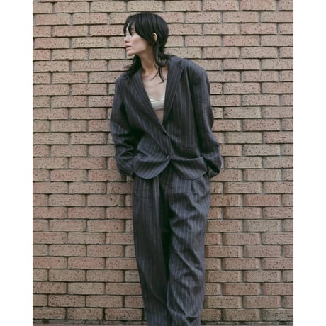 【anuke】Linen Tuck Pants