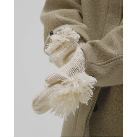 【TODAYFUL】Fringe Knit Armwarmer　※納期11月中旬～12月中旬
