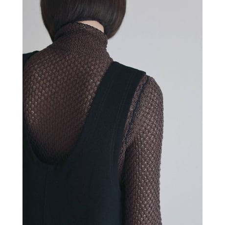 【anuke】Piping Scarf Knit　※納期8月下旬～9月下旬