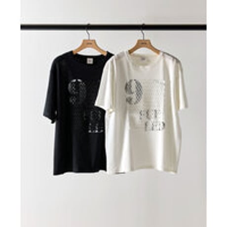 【YENN】LACE FRAME LOGO TEE