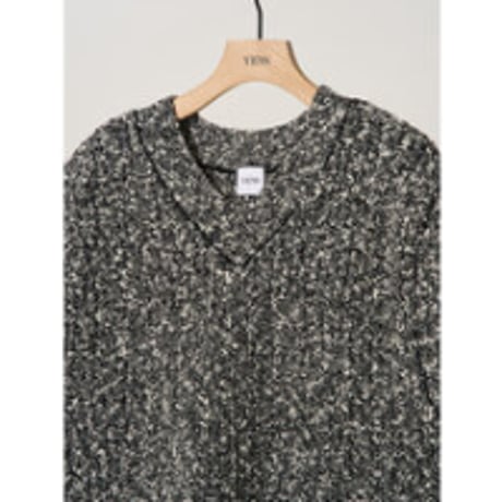 【YENN】BI COLOR KNIT VEST
