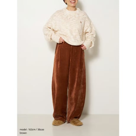 【YENN】MOLE TWILL CURVED PT