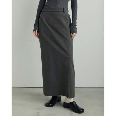 【anuke】Heather Stretch Middleskirt※9月中～10月中