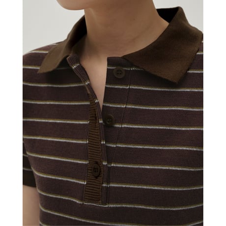 【TODAYFUL】Border Polo Tops