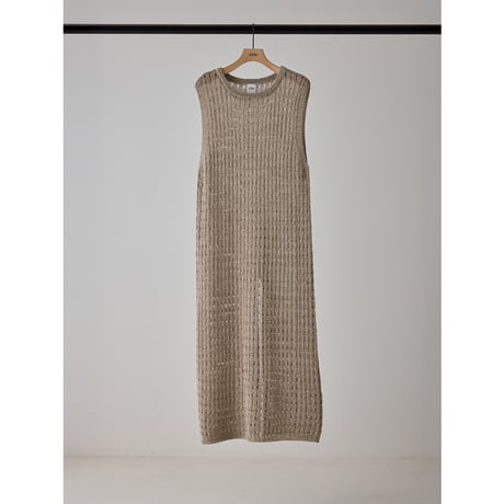 【YENN】OPENWORK KNIT OP