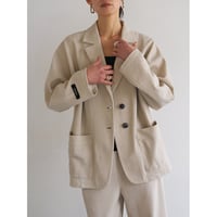 【YENN】FADED JERSEY JACKET　※納期：8月中旬～9月中旬