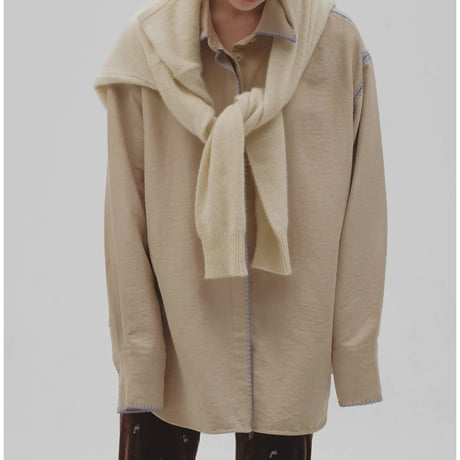 【TODAYFUL】Softsuede Embroidery Shirts　※納期10月中旬～11月中旬