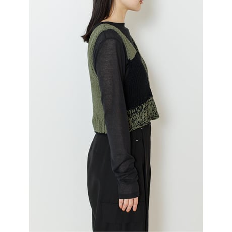 再販【YENN】PATCHWORK BUSTIER