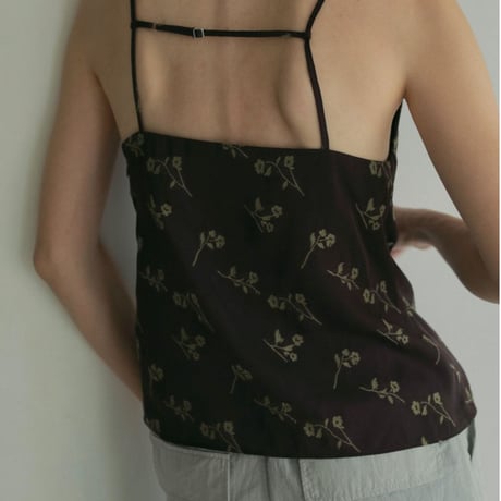 【anuke】Flower Jacquard Tops　※納期5月中旬〜6月中旬