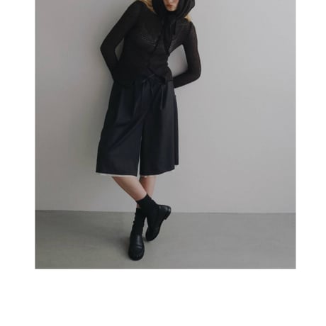 【anuke】Hightwist Half Pants　※納期8月下旬～9月下旬
