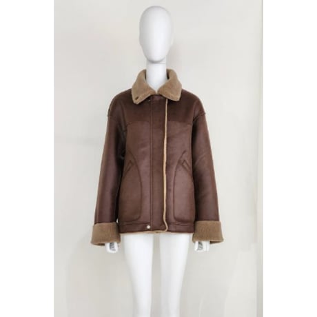 【Boutique Ordinary】Reversible Faux Shearling Jacket  ※納期9/末～10/末