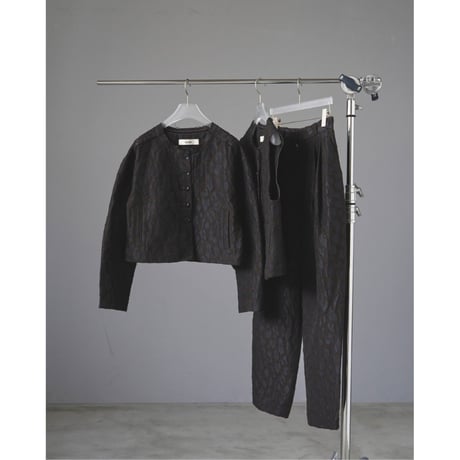 【anuke】Leopard Jacquard Jacket※9月中～10月中