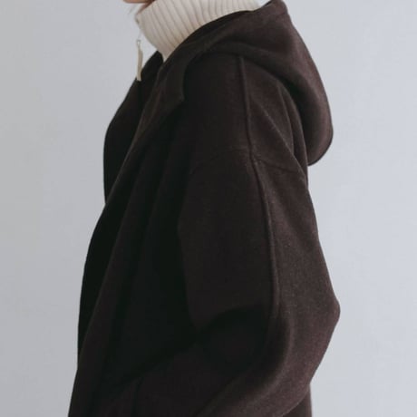 【anuke】Wool Hoodie Coat