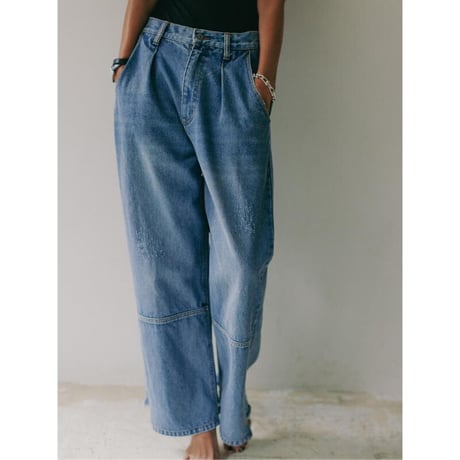 TUCK WIDE DENIM PT  ＊