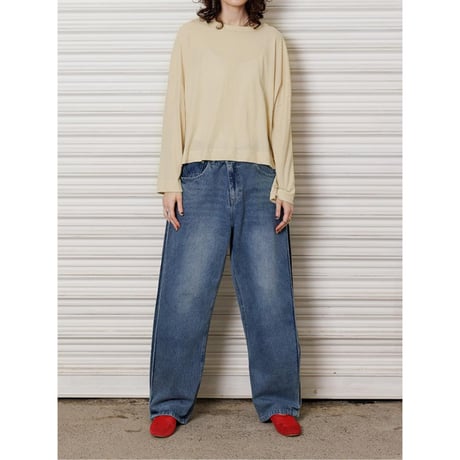 【YENN】WIDE SLEEVE LONG TEE