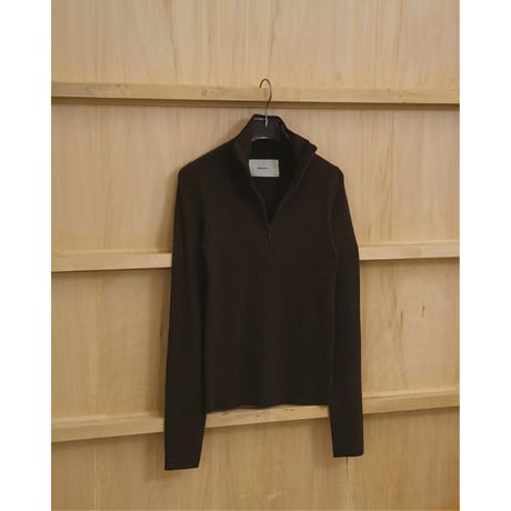 【TODAYFUL】Halfzip Rib Knit　※納期1月下旬〜2月下旬