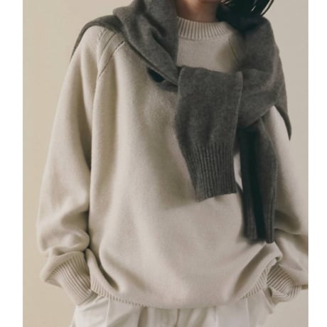 【anuke】Wool Crewneck Tops　※納期11月中旬～12月中旬