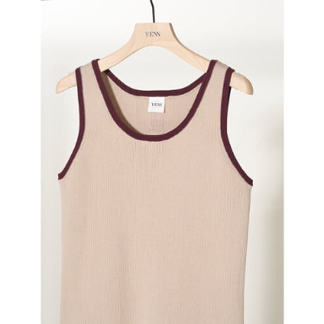 【YENN】RIB KNIT TANKTOP