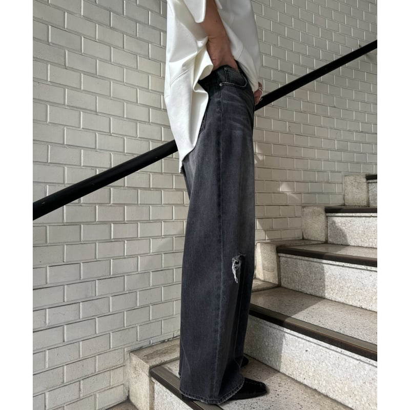 cafune】vintage crash wide denim | selectshop k