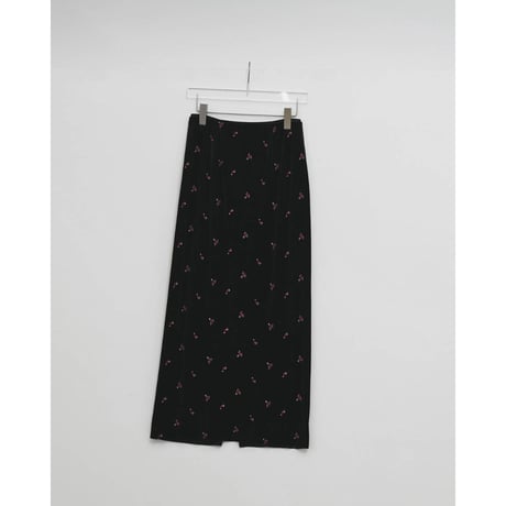 【TODAYFUL】Petit Flower Velour Skirt　※納期10月上旬～11月上旬