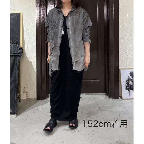 【M.U.L.】BROKEN LAYER LONG SHIRT　MULW-2027