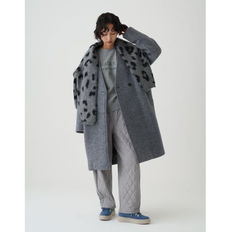 【Boutique Ordinary】Collarless Bulky Coat