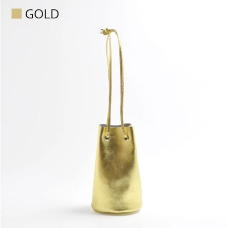 【blancle】M.LEATHER TUBE DRAWSTRING　bc1176