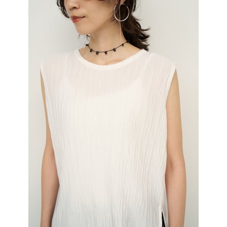 【CHIGNON】ﾗｲﾝﾜｯｼｬｰﾀﾝｸﾄｯﾌﾟ