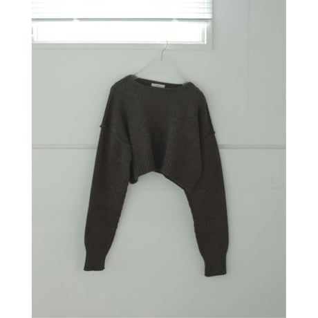 【anuke】Mix Short Knit