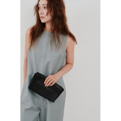【Hella】back open cotton overall　※納期3月中旬〜4月中旬