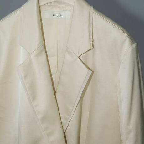 【anuke】Satin Slit Jacket　※納期2月下旬〜3月下旬