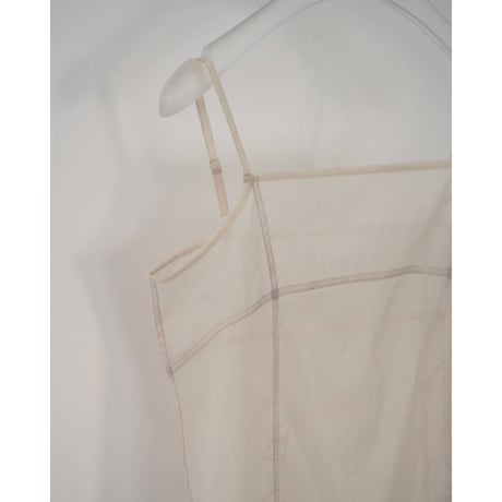 【anuke】Sheer Panel Longcamisole　※納期5月上旬～6月上旬