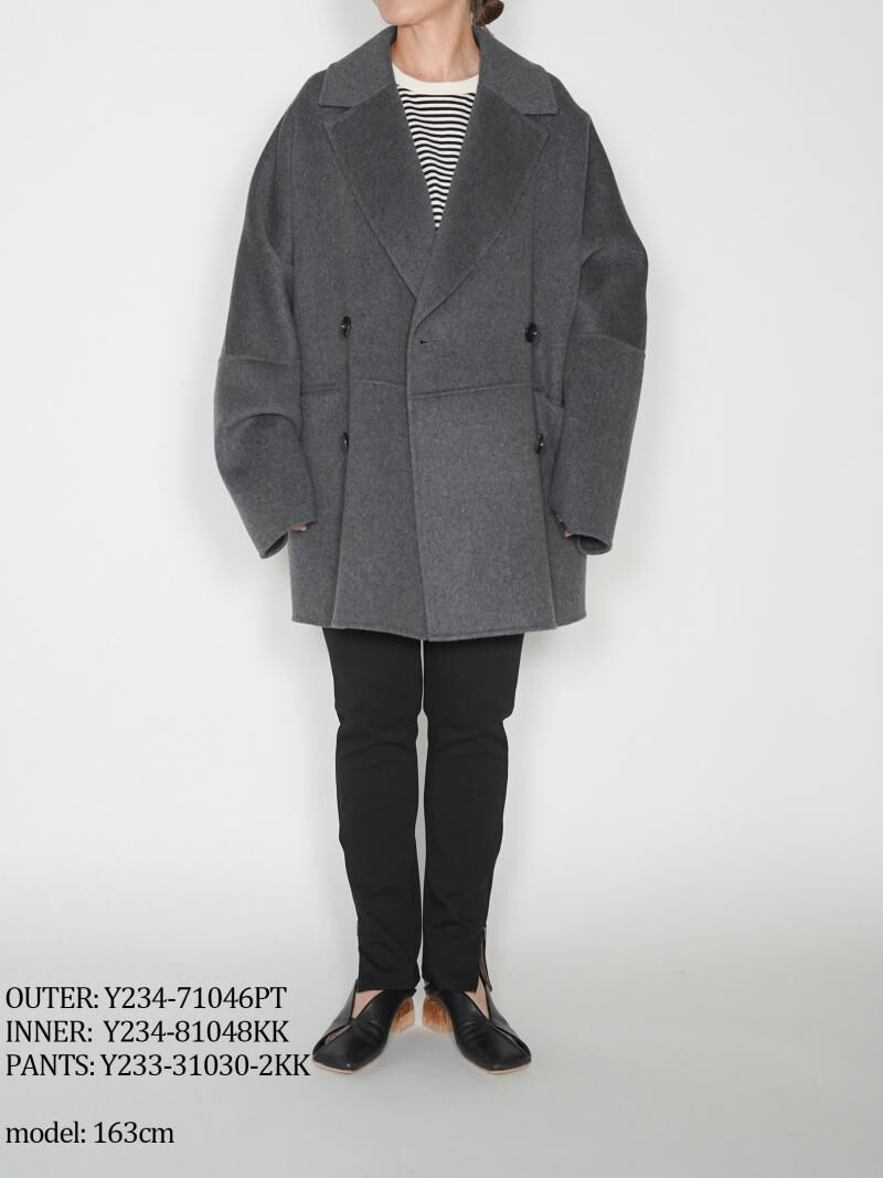 YENN】DOUBLE-FACE PEACOAT | selectshop kusukusu YENN】DOUBLE-FACE PEACOAT | selectshop kusukusu