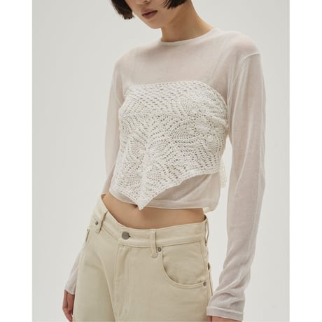 【TODAYFUL】Crochet Lace Scarf　※納期4月中旬〜5月中旬