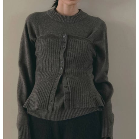 【anuke】Wool 2way Bustier　※納期11月中旬～12月中旬