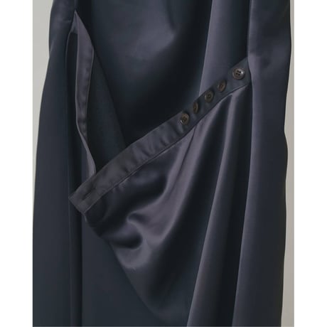 【TODAYFUL】Asymmetry Satin Dress　※納期6月中旬～7月中旬