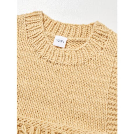 【YENN】LOOP HAND KNIT VEST