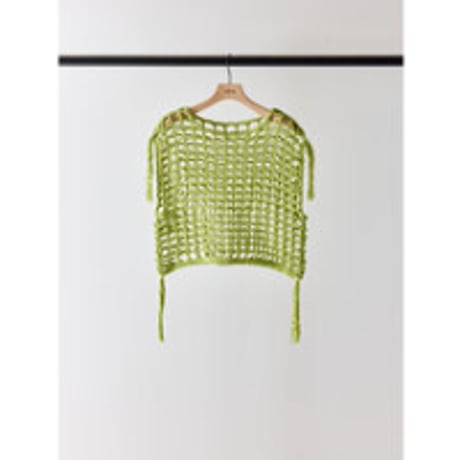 【YENN】CROCHET MESH TOPS