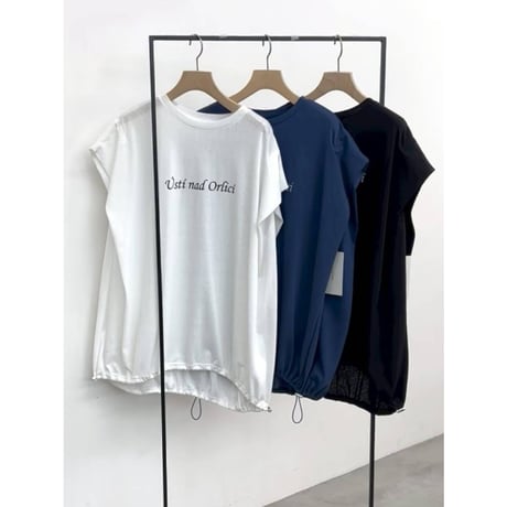 【CLOCHE】ロゴドロストフレンチスリーブT