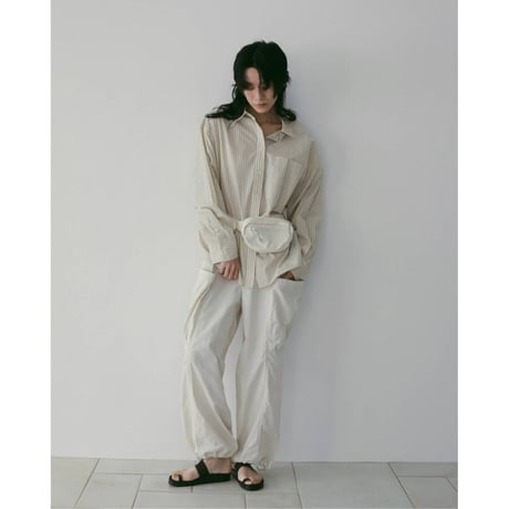 【anuke】Stripe Over Shirts　※納期3月中旬～4月中旬