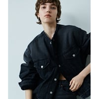 【KHA:KI】BACK BOA DENIM JACKET