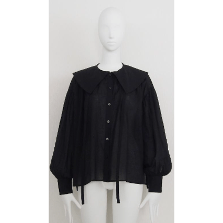 【Boutique Ordinary】Big Collar Gather Blouse