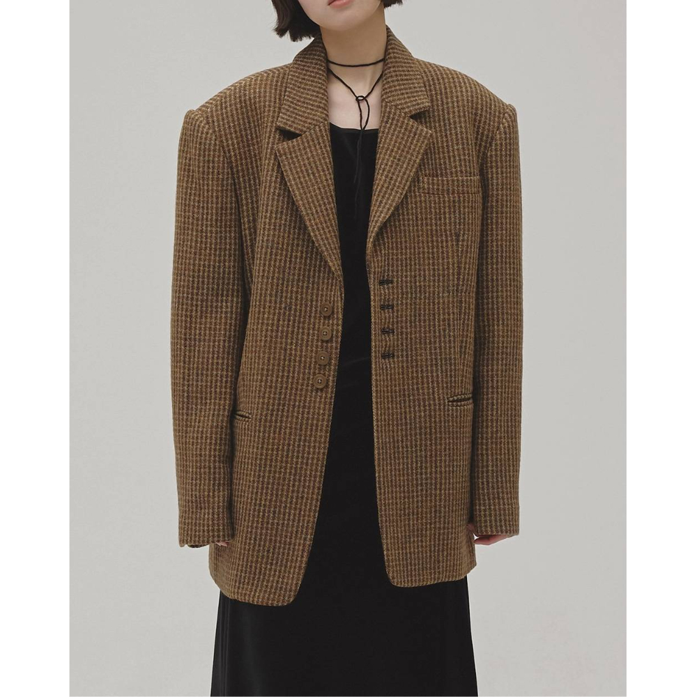 TODAYFUL】Wool100% Check Jacket ※納期9月下旬～10月上旬 |